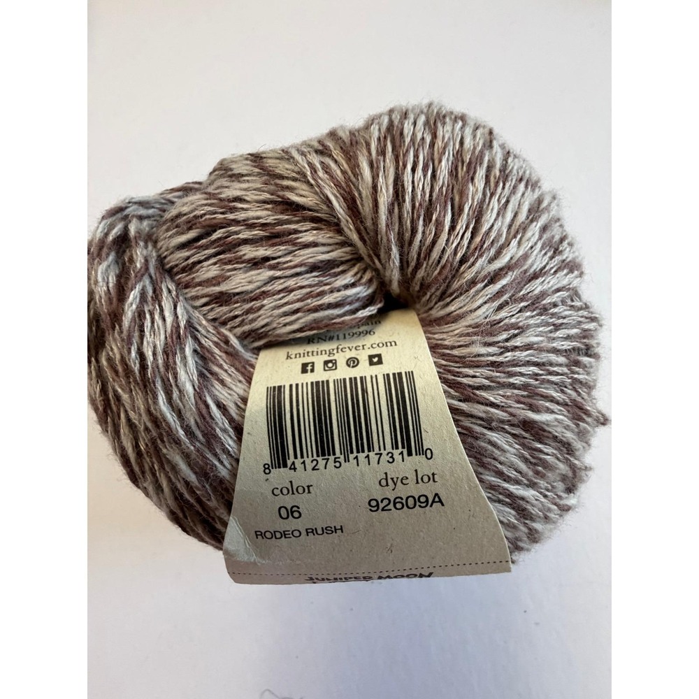New Juniper Moon Farm Zooey Twist Yarn 100g Rodeo Rush Brown Cotton Linen Blend